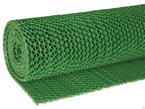 Грязезащитное покрытие "Зиг-Заг" 0,90х15м, толщина 4,5мм, Зеленый (1)