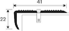 Порог Д13 РЕ (бронза) 180, для кромок ступеней, рифленый 41*22 мм