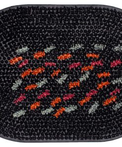 Коврик напольный из цветной резины CRG-05 "Травка" 40х60см Черная (20)