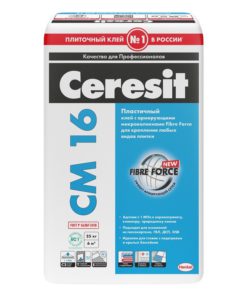 СМ16/5кг Плиточный клей для керамогранита снаружи Ceresit 4шт/уп