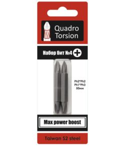 Биты 1/4" Ph2-90мм (1 шт./карта) "Quadro Torsion" 410290-1