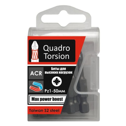 бита 1/4" шестигран. 4.0-50мм (10 шт./кор.) "Quadro Torsion" 440450