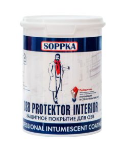 Огнебиозащита SOPPKA OSB Protektor Interior для внутренних работ 1кг 12шт/уп