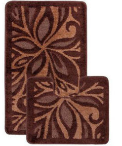 Комплект ковриков для в/к CONFETTI MAXIMUS Lotus из 2 шт 60х100/60х50см 9мм (шоколадный)