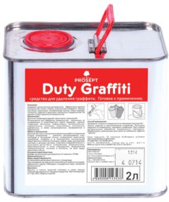Средство для удаления граффити PROSEPT DUTY GRAFFITI,  канистра, готовый состав / 2 л,4шт/уп