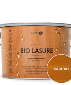 Водоотталкивающая пропитка для дерева Elcon Bio Lasure  каштан (9л) 1шт/уп