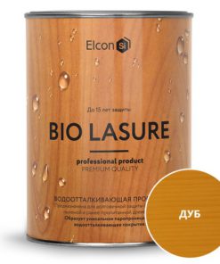 Водоотталкивающая пропитка для дерева Elcon Bio Lasure  дуб  (0,9л) 12шт/уп