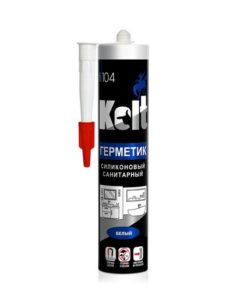 Герметик силиконовый санитарный белый KOLT 280мл 24шт/уп