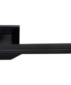 Ручка дверная MH 49 S6 BL ,на квадратной розетке 6 мм цвет - черный