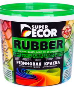 SUPER DECOR Резиновая краска база С 1кг 6шт/уп