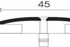 Порог А45 дуб беленый 180 стыкоперекрывающий ,45мм