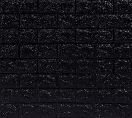 Панель самокл DecoSelf 3D (10шт/уп) Кирпич черный 70*77*0,4см CL-BL