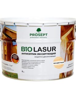 PROSEPT BIO LASUR - антисептик лессирующий защитно-декоративный; Бесцветный 0,9л