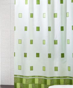 Шторы для ванн полиэстер MIRANDA POSTAKI (зеленый)