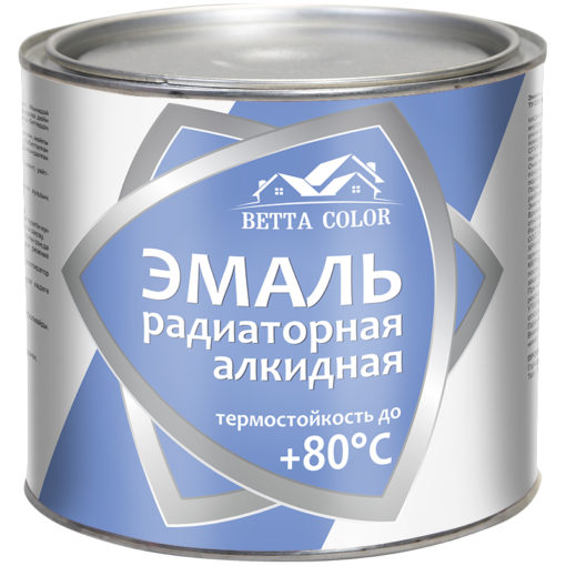 Эмаль радиаторная алкидная белая Betta Color  1,9 кг 6шт/уп