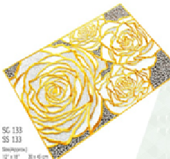 Салфетка Lace 30х45 беж/золото SG-133 (уп.12шт)