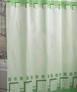 Шторы для ванн полиэстер MIRANDA LYKIA (зеленый)