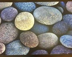 Коврик придверный с принтом "Морские камни" 45х75см (10)