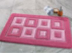 Комплект ковриков для в/к CONFETTI MAXIMUS Squares из 2 шт 60х100/60х50см 9мм (розовый)