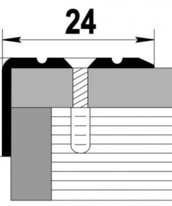 Порог Д3 бук 90, для кромок ступеней 24*18 мм