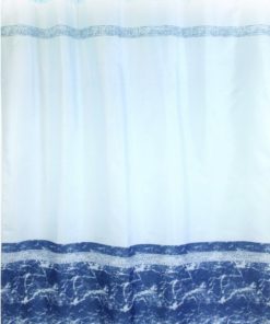 Шторы для ванн полиэстер MIRANDA MERMER SU (голубой)
