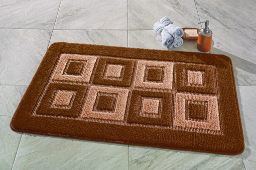 Комплект ковриков для в/к CONFETTI MAXIMUS Squares из 2 шт 60х100/60х50см 9мм (коричневый)