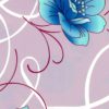 Пленка самоклеящаяся D&B 0,45*8м  голубые цветы на фиолетовом фоне 8251В /20