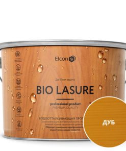 Водоотталкивающая пропитка для дерева Elcon Bio Lasure  дуб  (9л) 1шт/уп