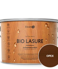 Водоотталкивающая пропитка для дерева Elcon Bio Lasure  орех (9л) 1шт/уп