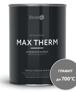 Термостойкая эмаль Elcon  графит 0,8кг (700 градусов) 12 шт/уп