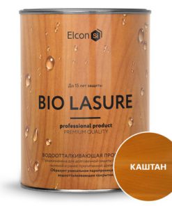 Водоотталкивающая пропитка для дерева Elcon Bio Lasure каштан (0,9л) 12шт/уп