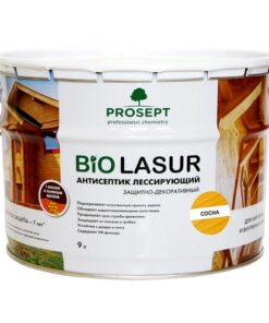 PROSEPT BIO LASUR - антисептик лессирующий защитно-декоративный; Сосна 9л