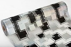Клеенка силиконовая JXT5054(T5054) (прозрачный фон) размер 1,0*20м