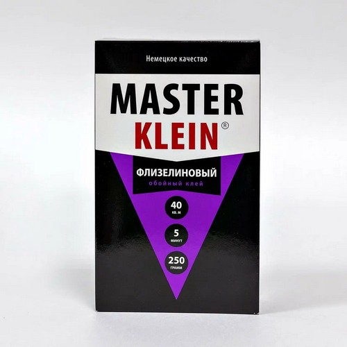 Клей обойный для флизелиновых обоев 250гр.коробка 30шт/уп  "Master Klein"