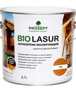 Антисептик лессирующий  защитно-декоративный PROSEPT BiO LASUR Тик 2,7л 4шт/уп