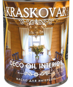 Масло для интерьера Kraskovar Deco Oil Interior Бесцветный 0,75л 8 шт/уп