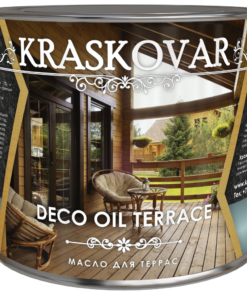 Масло для террас Kraskovar Deco Oil Terrace Белый 2,2л 4 шт/уп