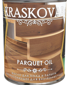Масло для пола и паркета быстросохнущее Kraskovar Parquet oil бесцветный 0,75л 8 шт/уп