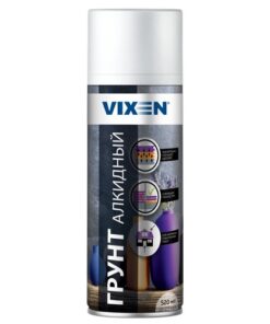 Грунт универсальный белый аэрозоль Vixen 520мл 12шт/уп