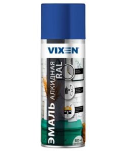 Эмаль универсальная синяя (RAL 5005) аэрозоль Vixen 520мл 12шт/уп