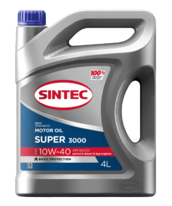 Масло SINTEC Super 3000 10W40 API SG/CD 4л